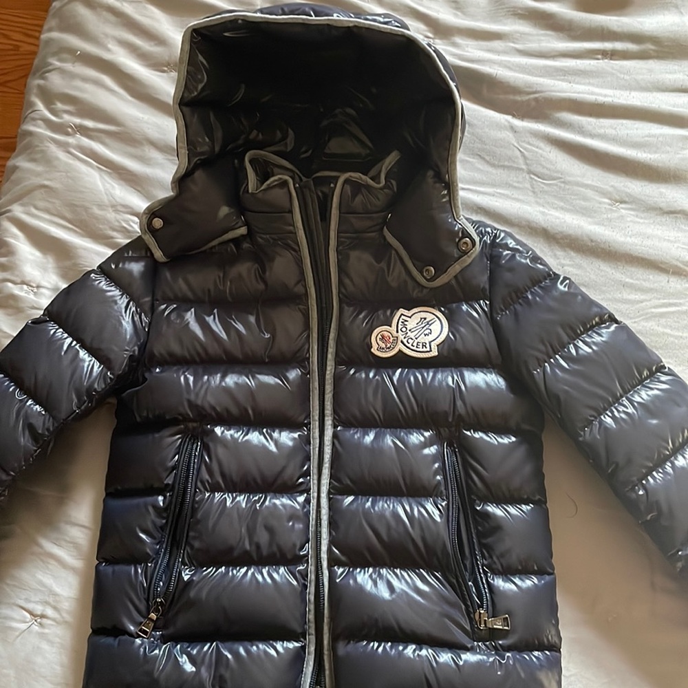 Boys Moncler Navy Blue Jacket